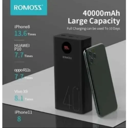 Romoss Power bank_2 Romoss 40000mah Digital Smart Power Bank - Image 1