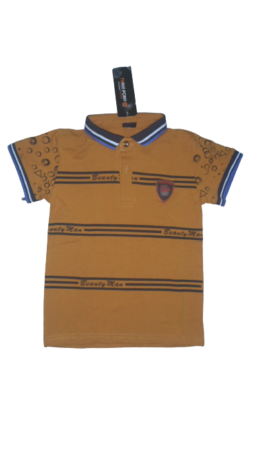 SAM_0047 Stripe Stock Polo Shirt for Kids - Image 1